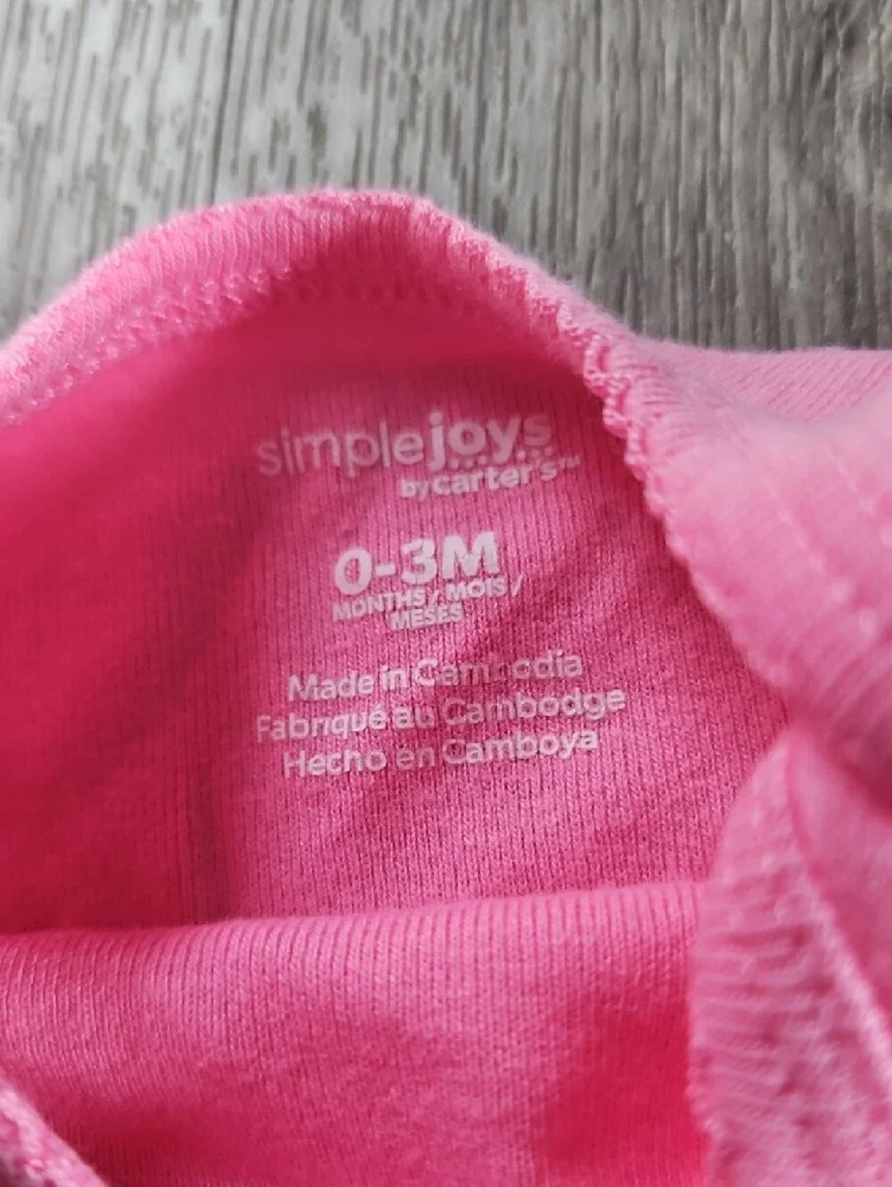 Baby‎ Girl 0-3mth Lot Pink, Brown & Light One-Piece Bodysuit Set